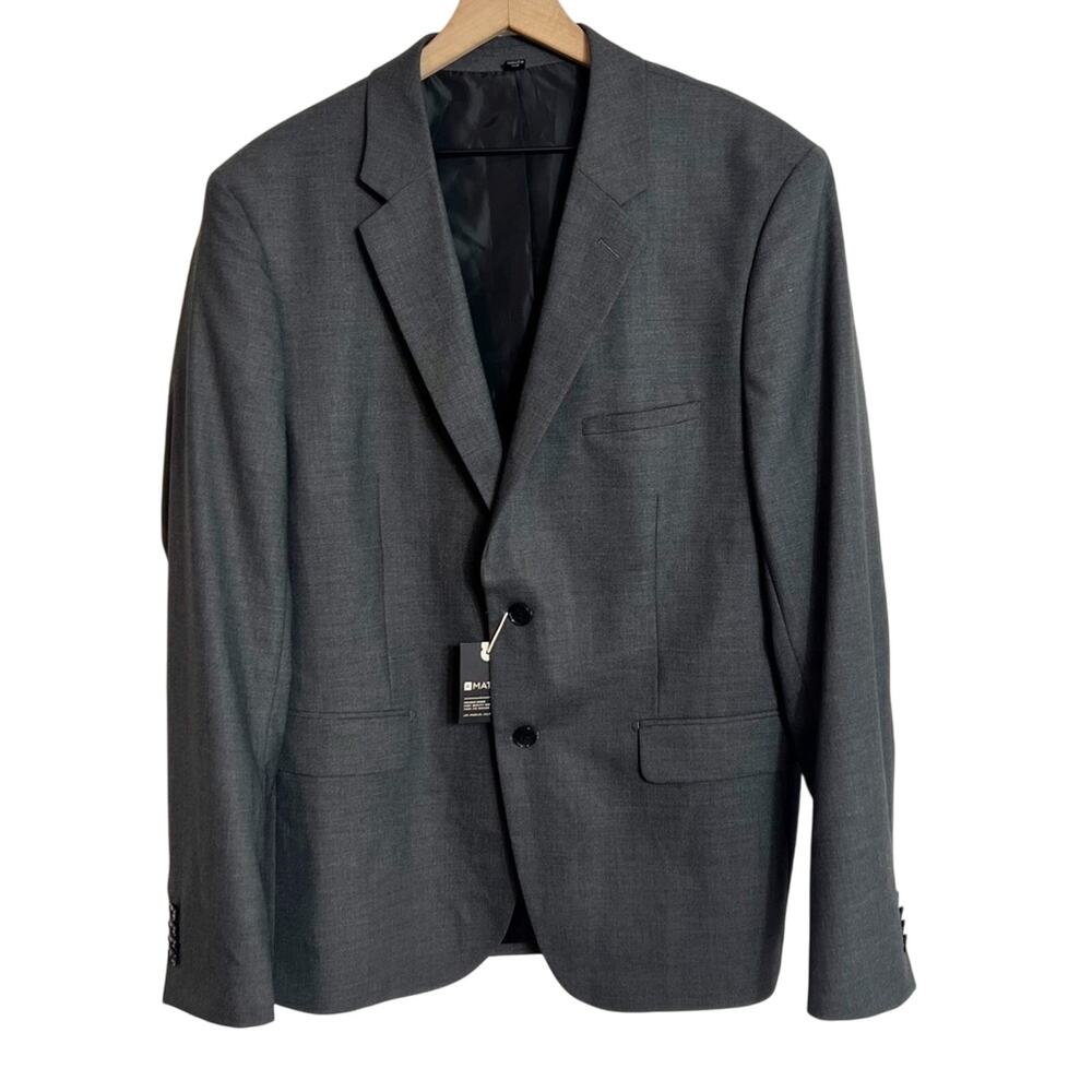 Mossimo Men Large Dark Gray Slim Fit Blazer Brand New Size Large